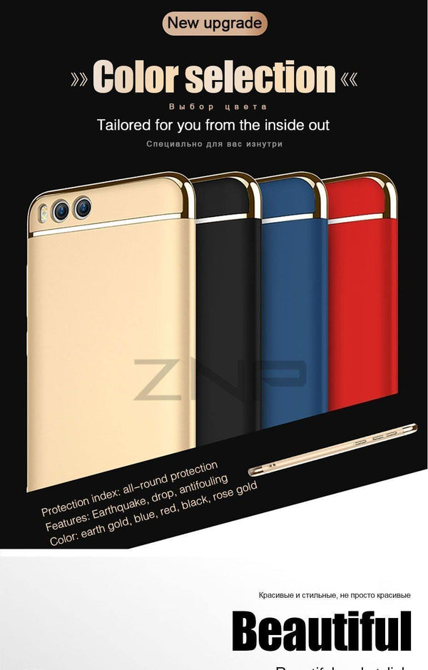 Planet Gates Rose gold / For Mi 6 ZNP Luxury Electroplate Shockproof Case For Xiaomi Mi 6 5 5S Plus Hard Back Cover Cases For Xiaomi Mi 6 5 5X 5C Phone Case shell