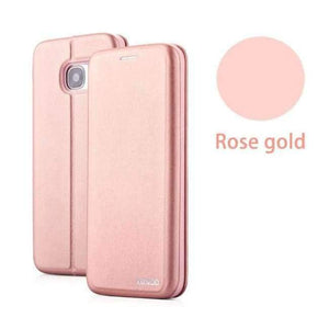 Planet Gates Rose Gold / For S7 Edge Samsung Galaxy S7 Edge S9 S8 Plus Phone Leather Wallet Shockproof Protective Flip Cover Cases