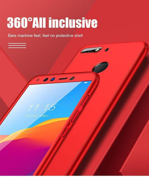 Planet Gates Rose-Gold / Honor 7C H&A H&A Luxury 360 Degree Full Cover Phone Case For Huawei Honor 7A 7C Pro 8X Max Screen Protector Cover 7A 7C 8XMax Case Glass