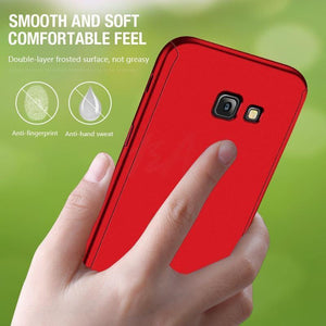 Planet Gates Rose-Gold / J7 2016 H&A 360 Degree Full Cover Phone Case For Samsung Galaxy A3 A5 A7 2017 J5 J7 2016 Screen Protector Film Phone Cover A5 A7 Glass