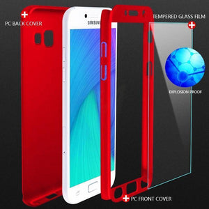 Planet Gates Rose-Gold / J7 2016 H&A 360 Degree Full Cover Phone Case For Samsung Galaxy A3 A5 A7 2017 J5 J7 2016 Screen Protector Film Phone Cover A5 A7 Glass