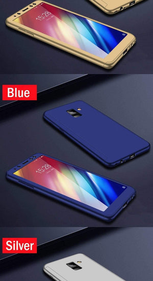 ZNP Luxury 360 Cover Case For Samsung Galaxy A3 A5 A7 2017 2016 Case With Glass Hard Phone Cover For Samsung J5 J7 A3 A5 A7 Case - Planet Gates