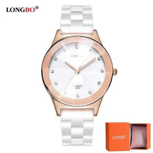 Planet Gates Rose Gold Men 1 Fashion Quartz White Ceramic Lovers Watches Luxury Casual Unique Ladies Dress Wristwatch Relogio Feminino