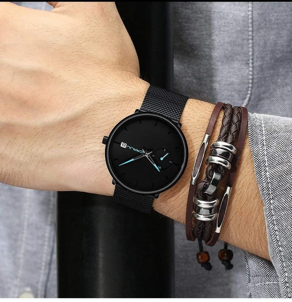 Planet Gates rose gold Mens Watches Top Brand Luxury Waterproof Sport Watch Men Ultra Thin Dial Quartz Watch Casual Relogio Masculino