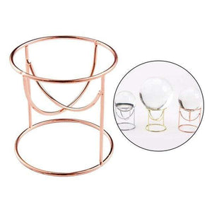 Planet Gates Rose gold Metal Display Stand for Crystal Glass Lens Ball Divination Photography  Base  Sphere Globe Holder