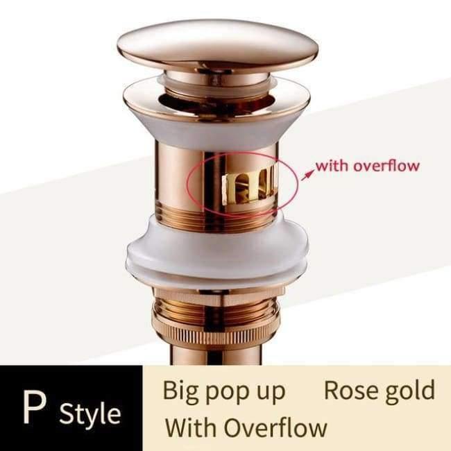 Planet Gates Antique A Without Overflow Brass Bathroom Lavatory Sink Pop Up Drain Bathroom Basin Sink Use Bathroom Products/Accessories HJ-0618F