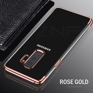 Planet Gates Rose Gold / S8 ZNP Luxury Soft TPU Silicone Phone Cases For Samsung Galaxy S9 S8 Plus Note 8 Case Full Cover For Samsung S9 S8 Case Phone Shell