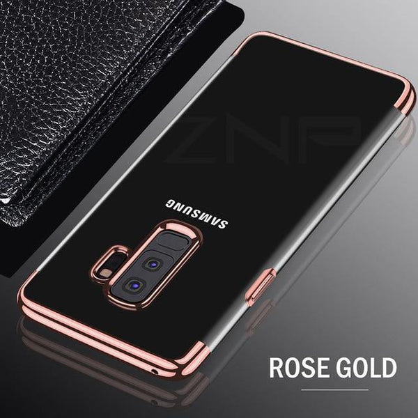 Planet Gates Rose Gold / S8 ZNP Luxury Soft TPU Silicone Phone Cases For Samsung Galaxy S9 S8 Plus Note 8 Case Full Cover For Samsung S9 S8 Case Phone Shell