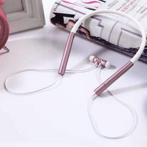 Planet Gates Rose gold Sports Earphone Bluetooth Headphone Sweat Proof Magnetic Earpiece Stereo Wireless Headset for Mobile Phone for iphone
