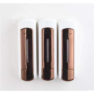 Planet Gates rose gold three Bathroom Soap Dispenser Shower Liquid Shampoo single 350ml Wall Mounted Bathroom Shower Soap Dispenser,hotel products