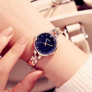 Planet Gates rose gold watch Women Stainless Steel Watch Ladies Crystal Bright Star Bracelet Watches Dress WristWatch Montre Femme Mother's Day