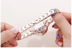 Planet Gates rose gold watch Women Stainless Steel Watch Ladies Crystal Bright Star Bracelet Watches Dress WristWatch Montre Femme Mother's Day