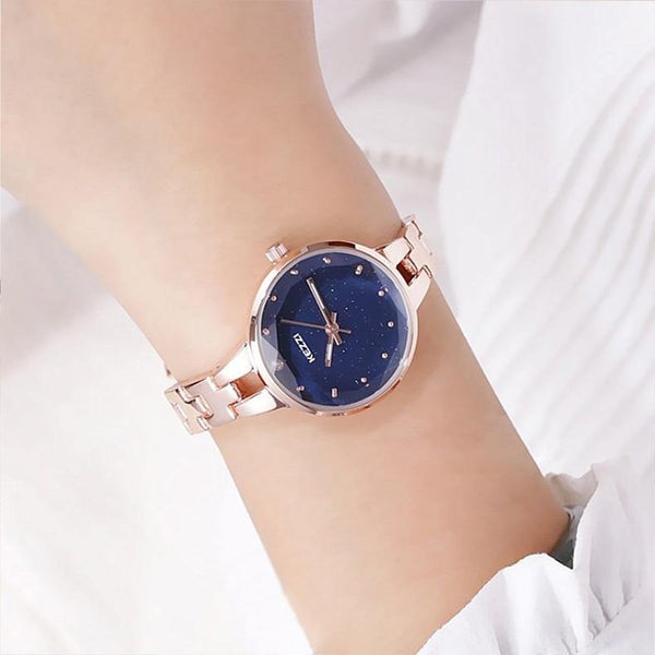 Planet Gates rose gold watch Women Stainless Steel Watch Ladies Crystal Bright Star Bracelet Watches Dress WristWatch Montre Femme Mother's Day