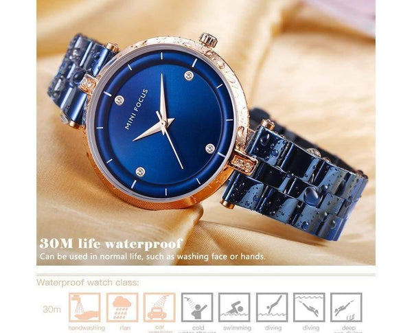 Planet Gates Rose Gold Watches Women Top Brand Luxury Quartz Watch Women Fashion Relojes Mujer Stainless Steel Ladies Quartz Wrist Watches