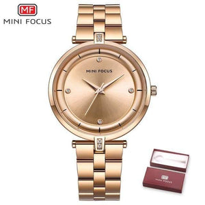 Planet Gates Rose Gold Watches Women Top Brand Luxury Quartz Watch Women Fashion Relojes Mujer Stainless Steel Ladies Quartz Wrist Watches