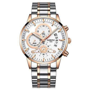 Planet Gates Rose Gold White Mens Watches Top Luxury Brand Men Gold Watch Men Relogio Masculino Military Army Analog Quartz Wristwatch Montre Homme