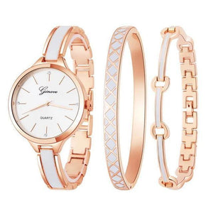 Planet Gates rose gold white Watch Women Rose Gold Bracelet Watch Sets Luxury Simple  Ladies Female Girl Hour Casual Quartz Wristwatches