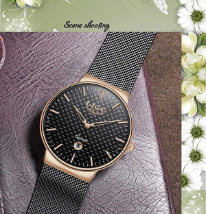 Planet Gates rose gold white Women Quartz Watch For Montre Femme  Female Clock Relogio Feminino Ladies Gold Watch