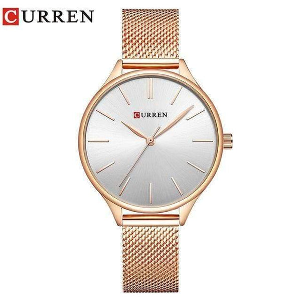 Planet Gates Rose gold white Women Watches Luxury Wrist watch relogio feminino Clock for Women Milanese Steel Lady Rose Gold Quartz Ladies Watch New