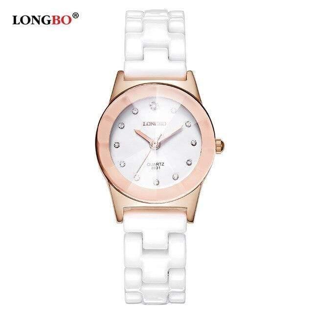 Planet Gates White Women Fashion Quartz White Ceramic Lovers Watches Luxury Casual Unique Ladies Dress Wristwatch Relogio Feminino