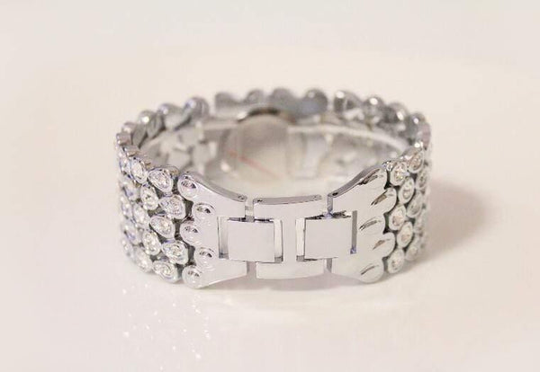 Planet Gates rose gold Women Full Rhinestone Watches Lady Shining Dress Watch Square Rose Gold Bracelet Wristwatch Ladies diamond Watch