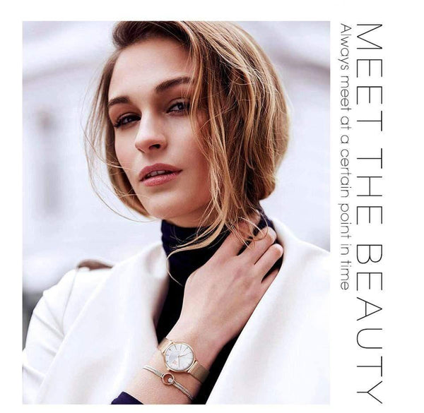 Women Watch Top Brand Luxury  Rose Gold Women Bracelet Watch For Ladies Wrist Watch Montre Femme Relogio Feminino - Planet Gates