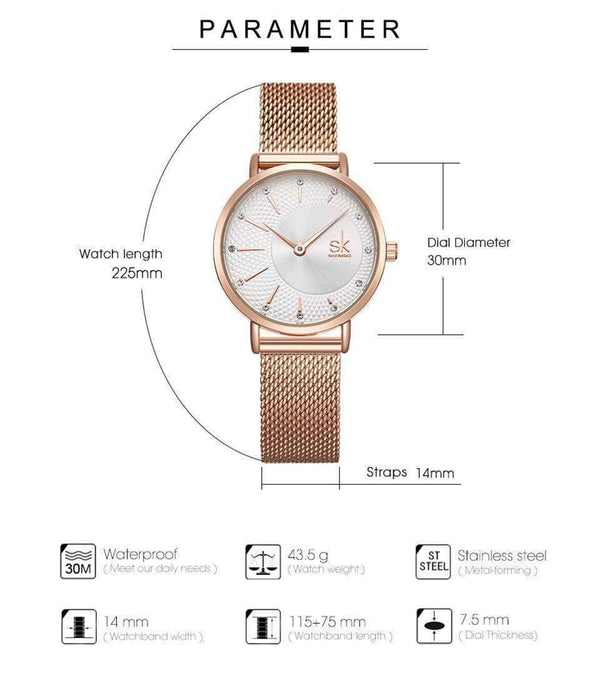 Planet Gates rose gold Women Watch Top Brand Luxury  Rose Gold Women Bracelet Watch For Ladies Wrist Watch Montre Femme Relogio Feminino