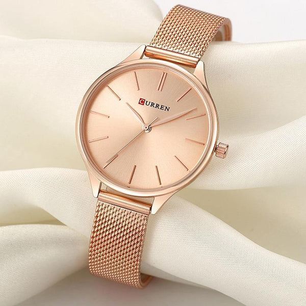 Planet Gates Rose gold Women Watches Luxury Wrist watch relogio feminino Clock for Women Milanese Steel Lady Rose Gold Quartz Ladies Watch New