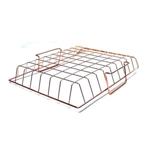 Planet Gates Rose Golden Office School Supplies Desk Accessories Organizer File Tray Mesh Wire Metal Document Tray Stackable File Tray