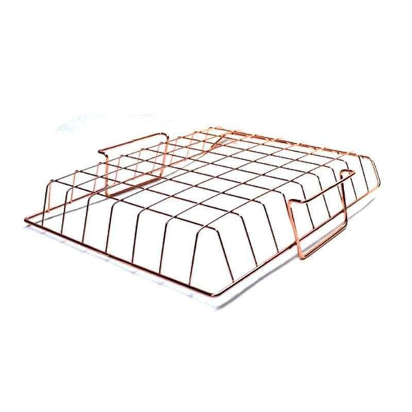Planet Gates Rose Golden Office School Supplies Desk Accessories Organizer File Tray Mesh Wire Metal Document Tray Stackable File Tray