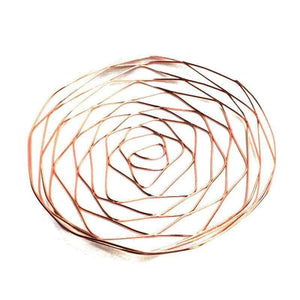 Planet Gates Rose Golden Round Shape Office School Supplies Desk Accessories Organizer Stationery Holder Iron Mesh Wire Holder