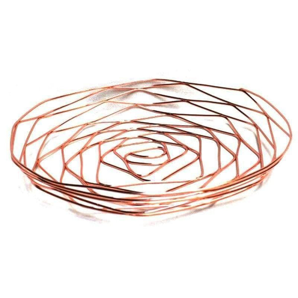 Planet Gates Rose Golden Round Shape Office School Supplies Desk Accessories Organizer Stationery Holder Iron Mesh Wire Holder