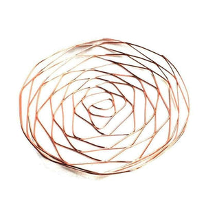 Planet Gates Rose Golden Round Shape Office School Supplies Desk Accessories Organizer Stationery Holder Iron Mesh Wire Holder