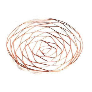 Planet Gates Rose Golden Round Shape Office School Supplies Desk Accessories Organizer Stationery Holder Iron Mesh Wire Holder