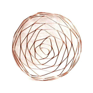 Planet Gates Rose Golden Round Shape Office School Supplies Desk Accessories Organizer Stationery Holder Iron Mesh Wire Holder