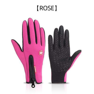 Planet Gates ROSE / L Winter Warm Cycling Gloves Fitness High-quality Men Women  Windproof Bike Motorcycle Fishing Gloves Full Finger Touchscreen Ski