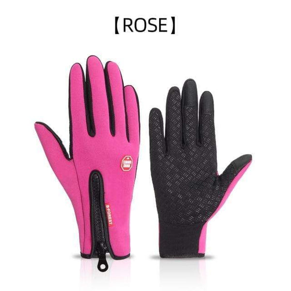 Planet Gates ROSE / L Winter Warm Cycling Gloves Fitness High-quality Men Women  Windproof Bike Motorcycle Fishing Gloves Full Finger Touchscreen Ski
