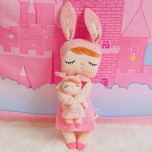 Metoo Dolls Stuffed Toys Plush Animals Angela 2 Piece Set Kids Toys for Girls Children Kawaii Baby Plush Cartoon Angela Rabbit