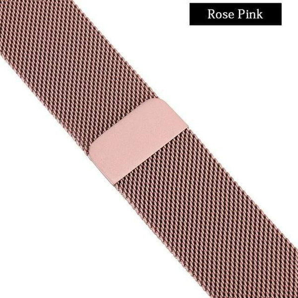Planet Gates Rose Pink / For Apple Watch 42mm Watch Strap For Apple Watch Band 44mm 40mm 42mm 38mm Series 4/3/2/1 iWatch Stainless Steel Woven watchband