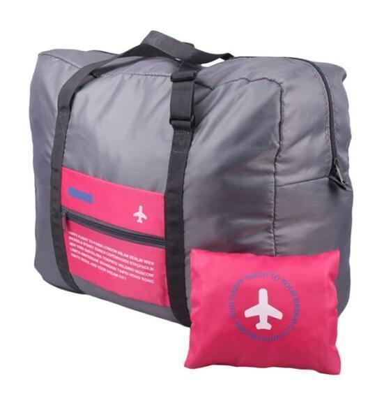 Planet Gates Rose Red 1 Waterproof Nylon Travel Bags Organizer Packing Cubes Women Men Large Capacity Folding Duffle Bag Luggage Girl holiday Bag