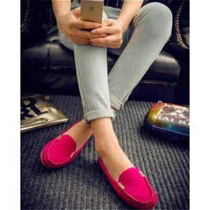 Planet Gates Rose Red / 4.5 women flats shoes female casual flat loafers shoes slips leather black flat women's Spring Autumn Soft Round Toe Shoes PA642712