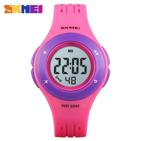 Planet Gates Rose red and Purple Kids Watch LED Sport Style Children Watches Boy Girl Fashion Digital Watch 5Bar Waterproof Watch montre enfant 1455