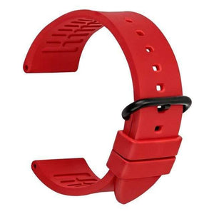 Planet Gates Rose red  B / 22mm 20mm 22mm 24mm fluororubber rubber watchbands orange sports smart watch band strap watch accessories bracelet belt