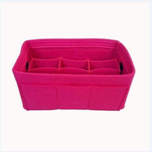 Planet Gates Rose red Cloth Insert Bag Organizer Makeup Handbag Organizer Multi-functional Travel Insert Handbag Portable  Cosmetic Bags