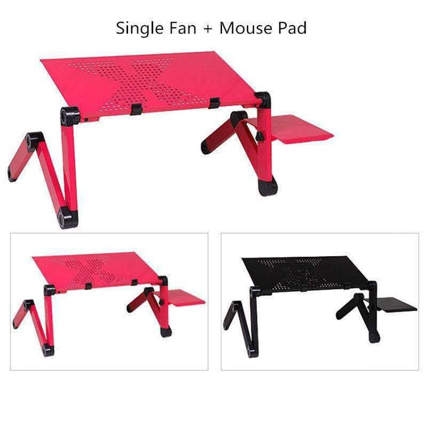 Portable Adjustable Laptop Standing Desk for Bed Sofa Folding Laptop Table Notebook Desk With Mouse Pad for Office