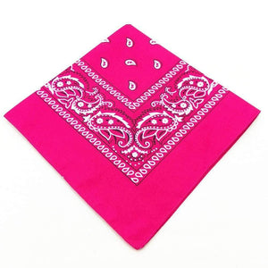 Fashion Women Cotton Bandana Scarf Square Female Bandanas 55cm*55cm Headwear Rock Girls Head Scarf Headbands Hair Accessories