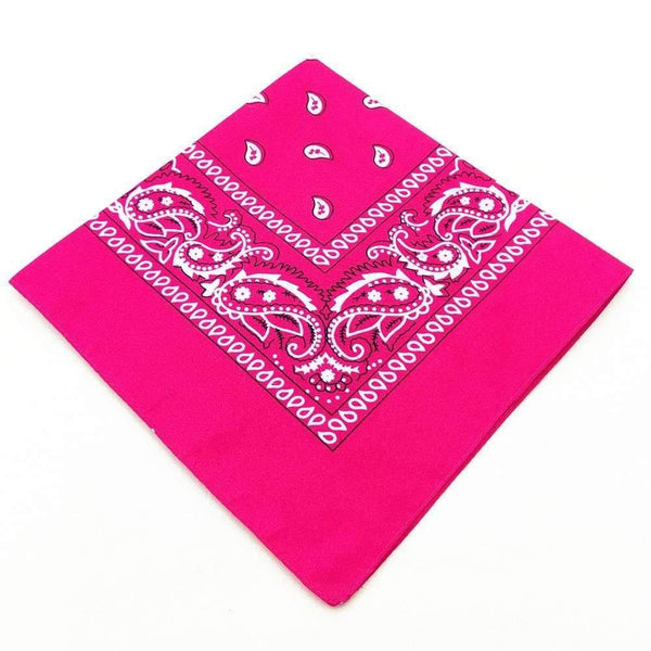 Fashion Women Cotton Bandana Scarf Square Female Bandanas 55cm*55cm Headwear Rock Girls Head Scarf Headbands Hair Accessories