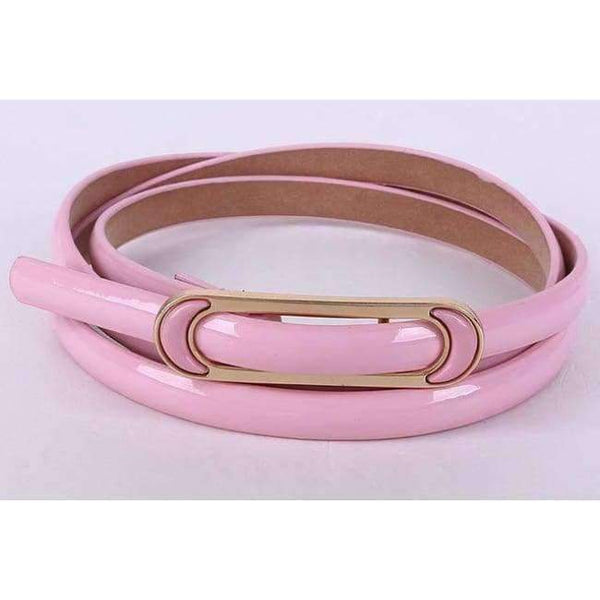 Planet Gates Rose Red Free Shipping 2018 New Fashionable  Womens Red Yellow Green Candy Color Shinny Belt For Ladiy Female