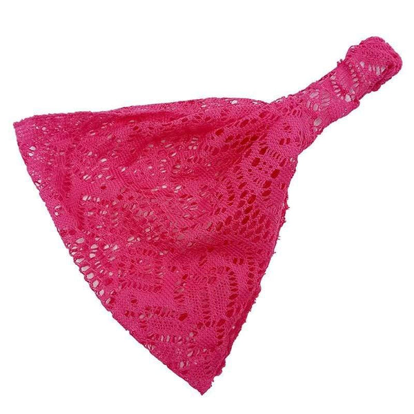 Lace Openwork Headband Ladies Elastic Hair Band Accessories Wide Stretchy Turban Women's Fashion Headwrap Bandana