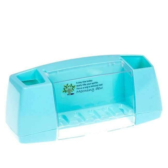 Planet Gates Pink Multifunctional Toothbrush Holder Storage Box Bathroom Products Bathroom Accessories Suction Hooks Tooth Brush Holder